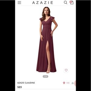 Azazie Claudine Dress in Cabernet